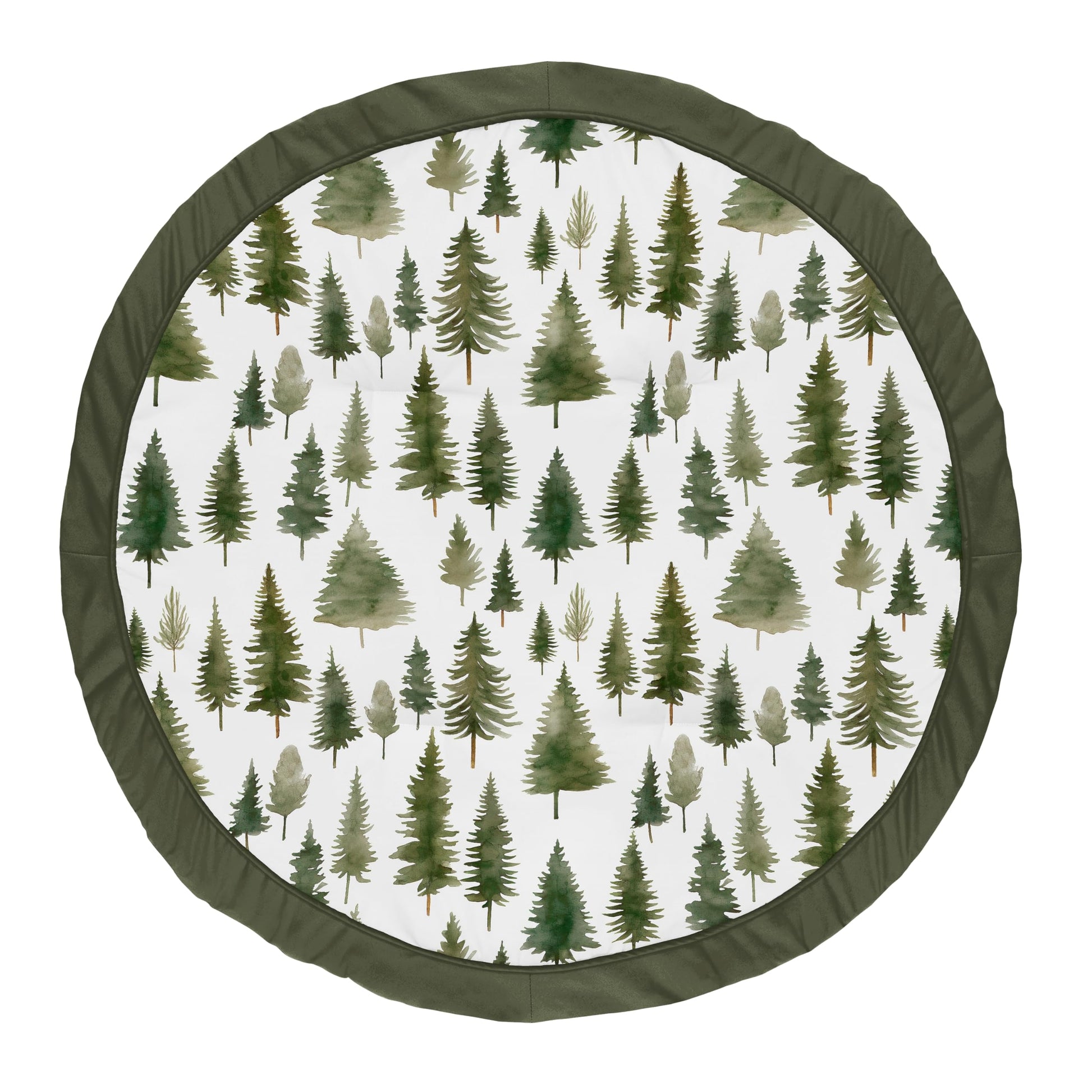 Sweet Jojo Designs Sage Green Woodland Boy Girl Gender Neutral Unisex Baby Play Mat Tummy Time Activity Toddler Floor Infant Pla