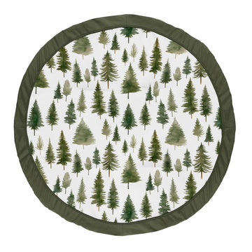 Sweet Jojo Designs Sage Green Woodland Boy Girl Gender Neutral Unisex Baby Play Mat Tummy Time Activity Toddler Floor Infant Pla