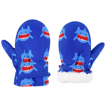 American Trends Lined Fleece Toddler Mittens Kids Winter Warm Gloves Child Ski Gloves Waterproof Snow Baby Mitten For Boys Girls