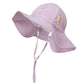 Dasmini Baby&Toddler Stripe Wide Brim Sun Hats Upf 50+ Sun Protection Beach Bucket Cap Cute Adjustable Hat (Red Checkered, 6-24M