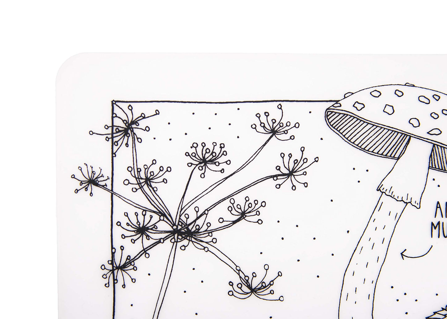 Modern-Twist 10 X 14' Reusable, Waterproof Coloring Mark-Mat Sheet For Kids, 100% Food-Grade Silicone, Pack Of 1, Dangerous Pla