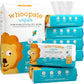 Whoopsie Wipes - The Original 100% Pure Cotton Dry Baby Wipes - Ultra Soft, Unscented, Chemical-Free Wipes for Sensitive Skin - 