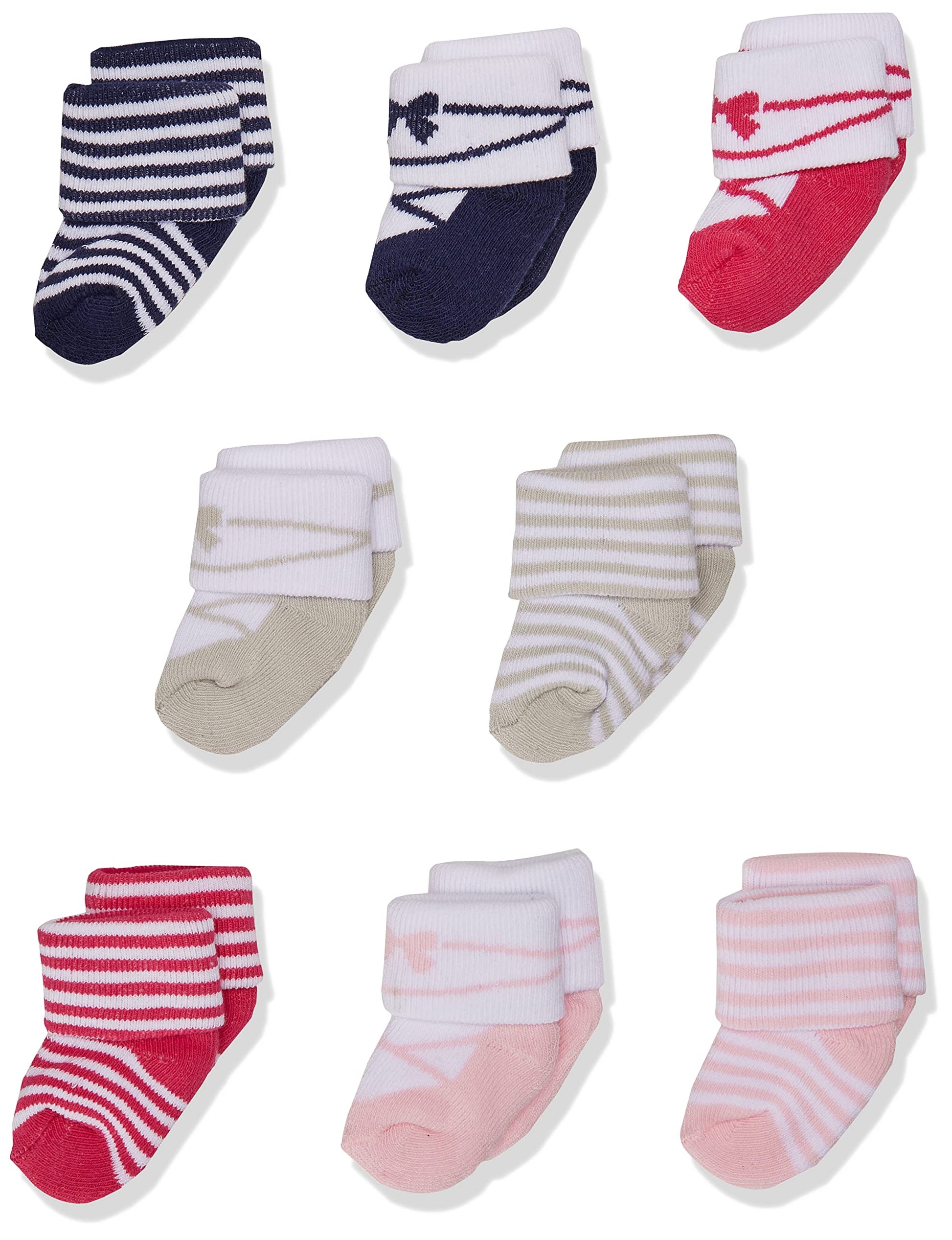 Luvable Friends Baby Boys Newborn And Terry Socks, Stripe Ballet, 0-6 Months Us