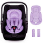 WINGHENLEE Infant Car Seat Insert for Newborn Girls Boys, Reversible Baby Carseat Inserts with Strap Pads, Soft Baby Car Seat In
