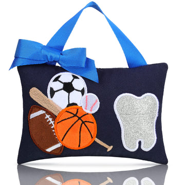 Geelin Tooth Fairy Pillow with Pocket Kids Lost Tooth Keepsake Pouch Kids Keepsake Gifts for Girl and Boy, 3.9 x 5.9 Inch