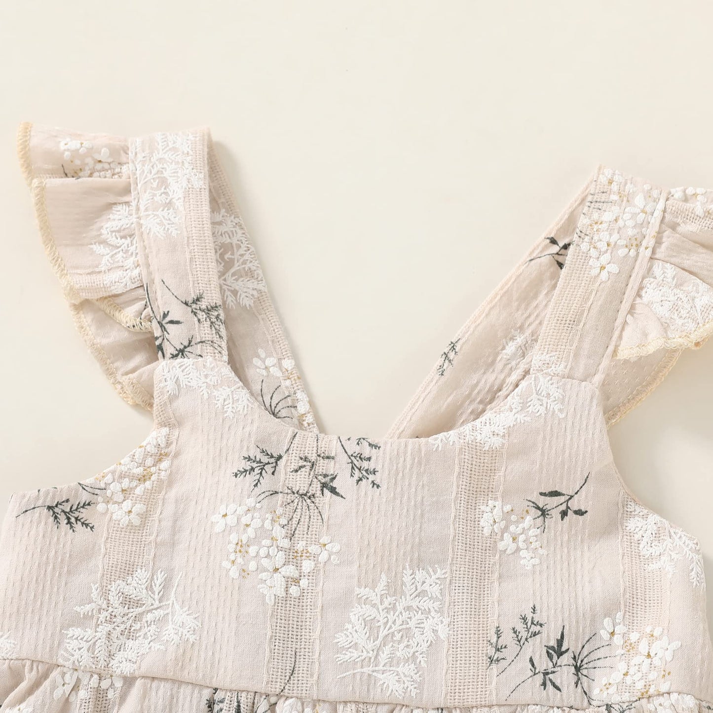 Younger Tree Toddler Girl Outfits Baby Ruffled Sleeveless Princess Dresses Tutu Skirt Summer Sleeveless Smocking Casual Dress(6-