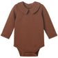 Pureborn Baby Girls Boys Bodysuit Long Sleeve Cotton Peter Pan Collar Romper Spring Fall One-Piece Outfit Sienna 0-3 Months