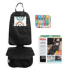 Nuby x Safe In The Seat Car Seat Protector - Compatible with Rear & Forward Facing Car Seats - Visual Learning Pocket, Mesh Stor