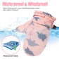Fynnsure Toddler Mittens Baby Waterproof Snow Gloves Kids Ski Snow Gloves Cold Weather Mittens For Boys Girls Pink Dinosaur 4-6