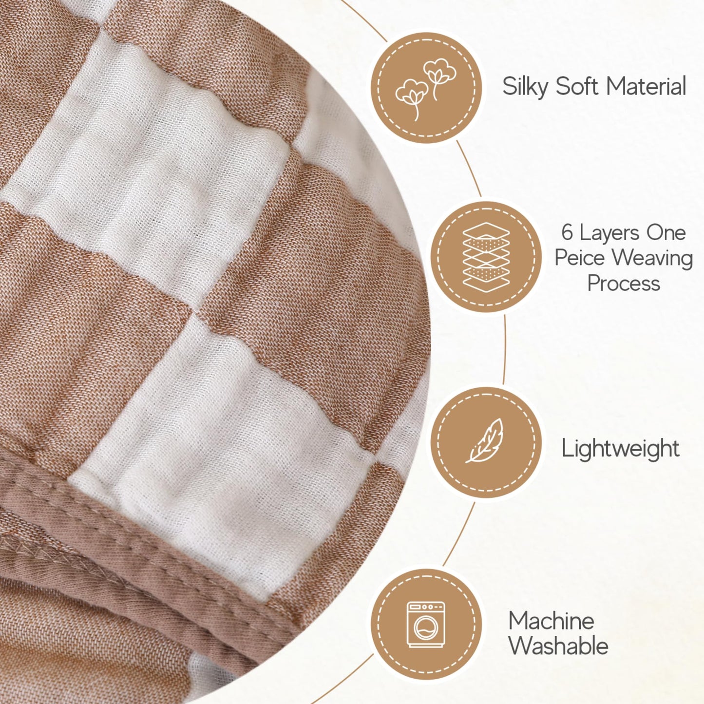 Hardnok 4-Piece Ultra Soft Muslin Baby Towel Set - Muslin & Bamboo Viscose Blend, Ideal For Bath & Beach, Suitable For Baby Girl