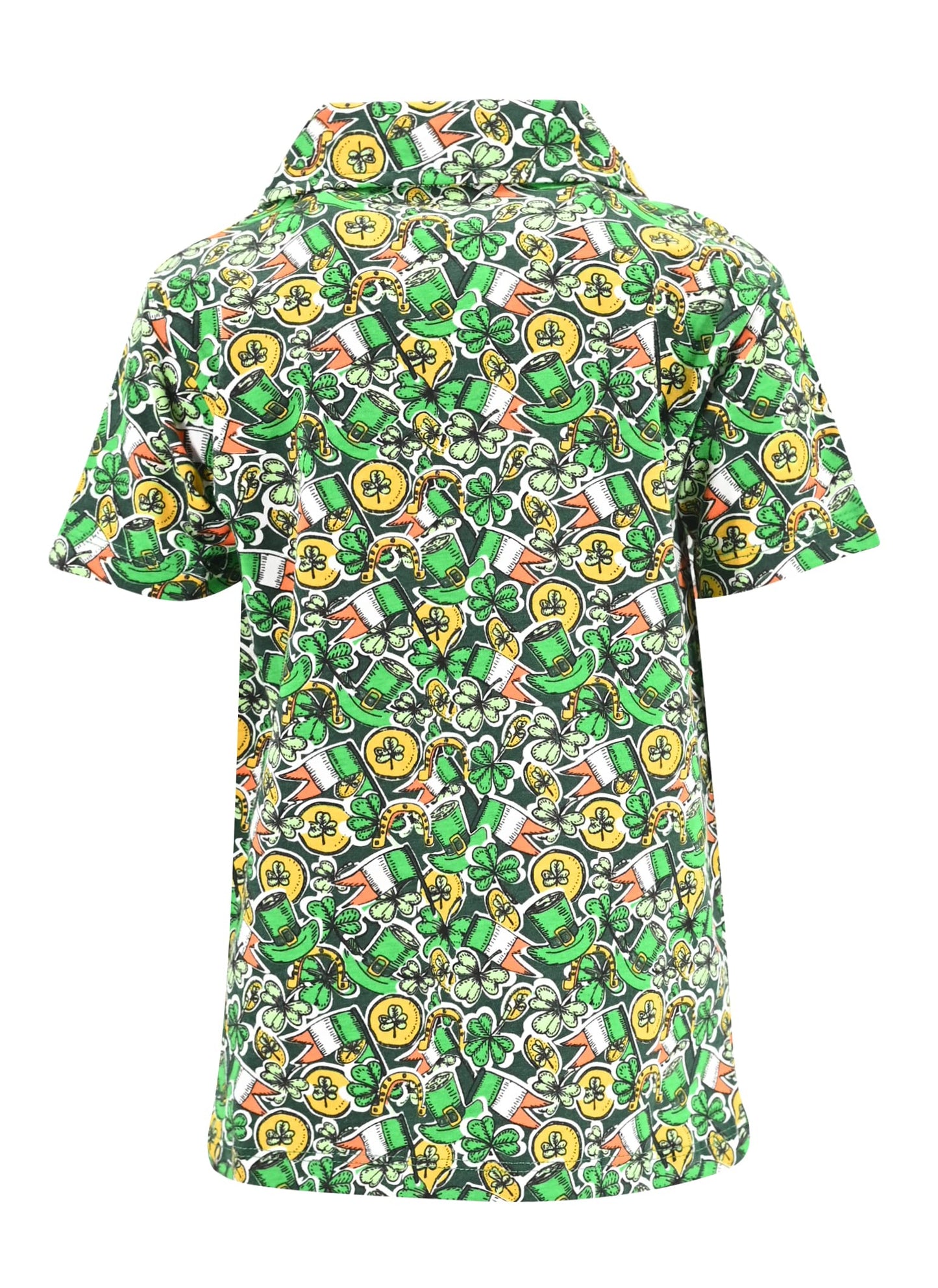 Unique Baby Boys St Patricks Day Irish Coin Polo Shirt (10Y, Green)