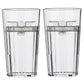 Reflo Smart Cup (Clear 2-Pack) Open Training Cup, Toddler Cup, No Suction 6Oz, 360 Control-Flow, Usa Made Premium High-Impact Pl