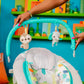 Bright Starts Comfy Baby Bouncer Soothing Vibrations Infant Seat - Taggies, Music, Removable Toy-Bar, 0-6 Months Up To 20 Lbs (J