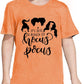 Lazychild It'S Just A Bunch Of Hocus Pocus Halloween T Shirt Toddler Boys Girls Sanderson Sister Graphic Tee Shirts(Orange,110)