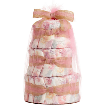 The Honest Company Diaper Cake | Clean Conscious Diapers, Baby Personal Care, Plant-Based Wipes | Rose Blossom | Regular, Size 1