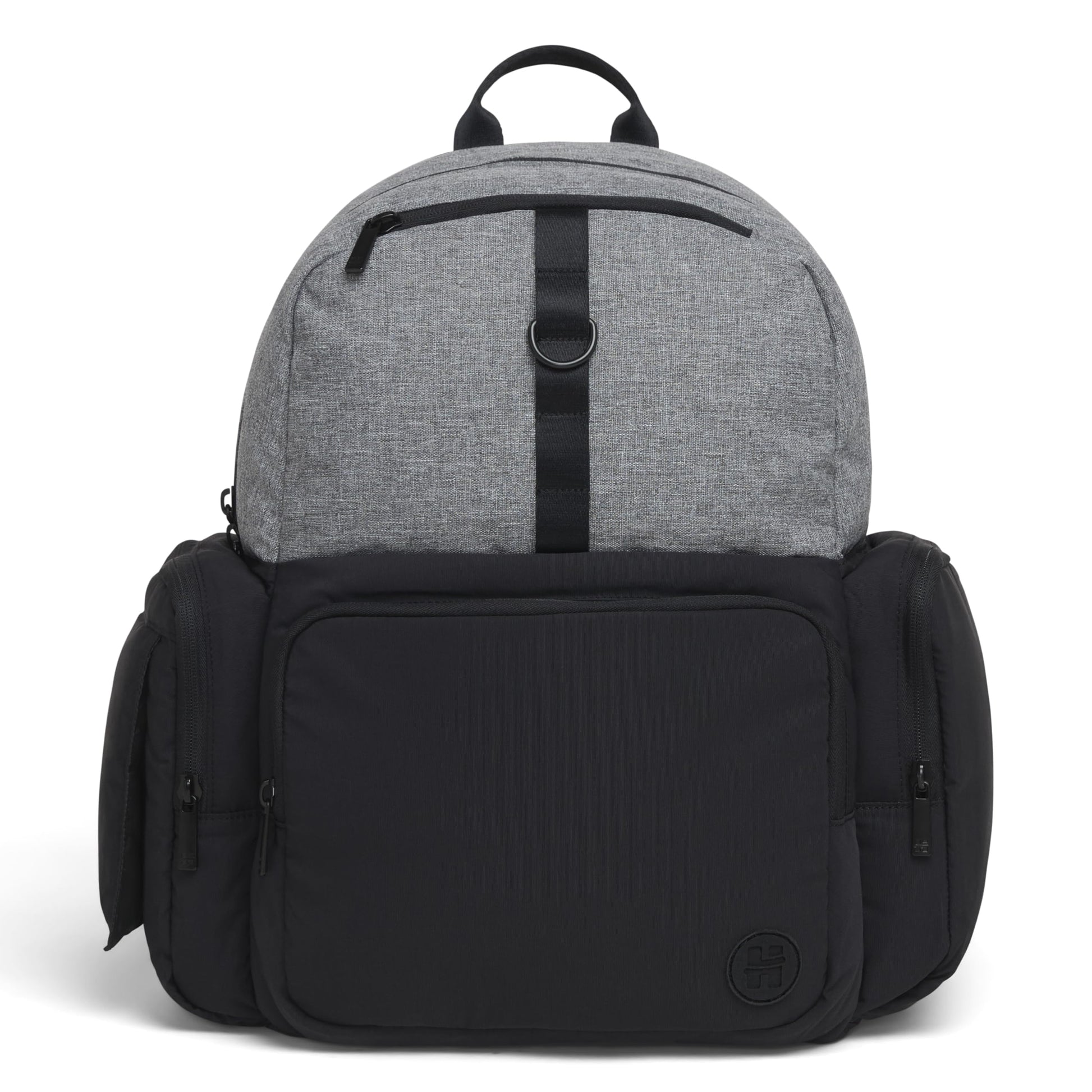 Huggies Day Pack Diaper Backpack, Dark Grey Heather/Black, One Size