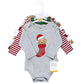Hudson Baby Unisex Baby Cotton Long-Sleeve Bodysuits, Christmas Dog, 3-6 Months