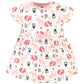 Hudson Baby Baby Girls' Cotton Dress And Cardigan Set, Forest, 4 Toddler