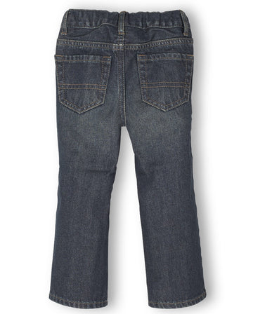 The Children'S Place Baby Boys And Toddler Boys Basic Bootcut Jeans, Dry Indigo, 9-12 Months