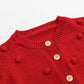 Simplee Kids Baby Sweater Valentine'S Day Cardigan Embroidery Knit Coat For Winter Spring For 12-18 Months