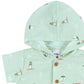 Gerber Baby Boys Hooded Cotton Romper, Sea Scene, 18 Months