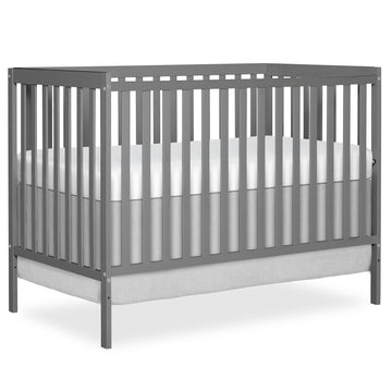 Dream On Me Synergy 5-in-1 Convertible Crib in Steel Grey, Greenguard Gold Certified