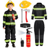 Spooktacular Creations Halloween Boys Fireman Costume, Firefighter Costume For Kids, Black Toddler Fireman Costume Accessories S