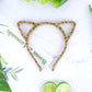 Bonnie Z. Leonardo Furry Cat Ears Headband Golden Leopard