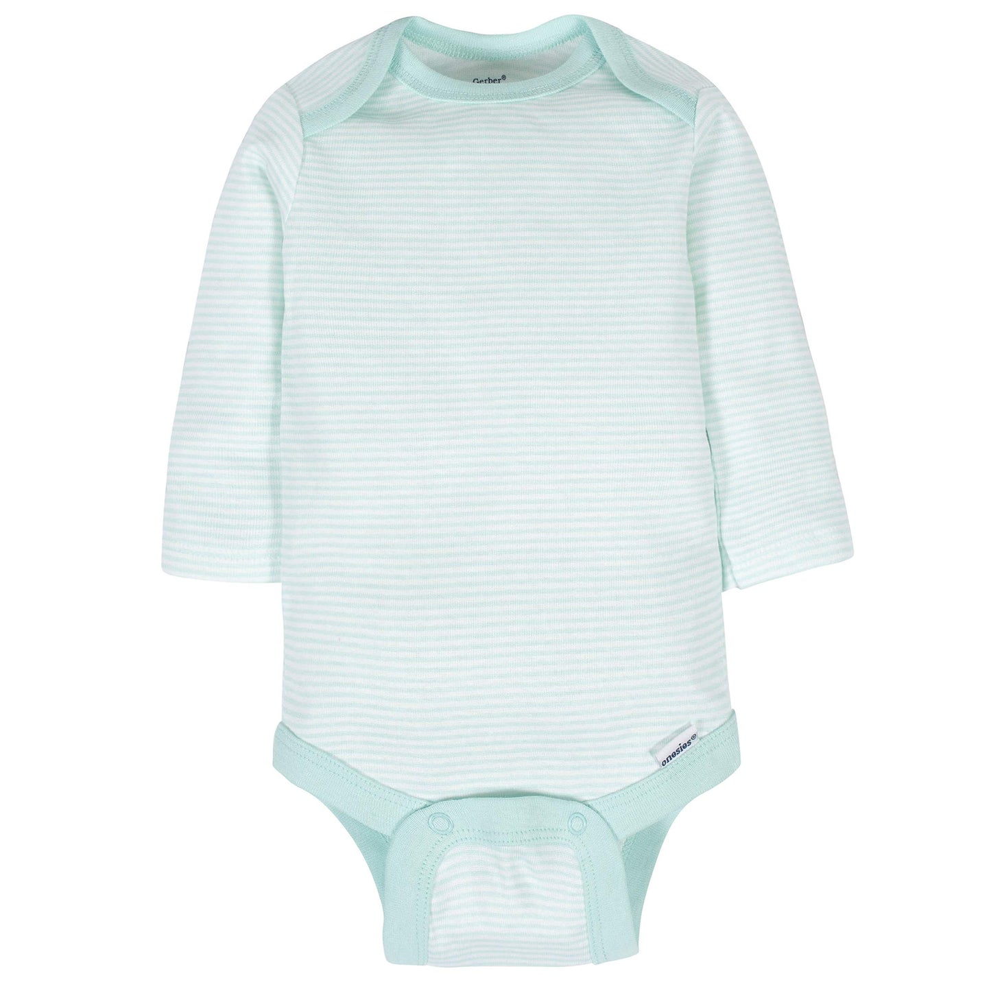 Gerberunisex Baby6 Pack Long-Sleeve Onesies Bodysuitanimals Green12 Months