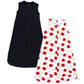 Hudson Baby Unisex Baby Interlock Cotton Sleeveless Sleeping Bag, Poppy Daisy, 3-9 Months