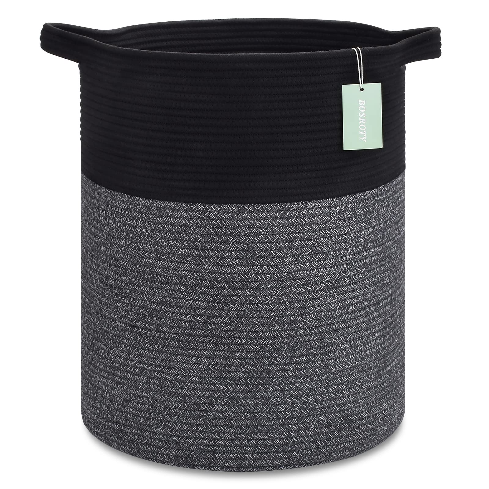 Bosroty Large Laundry Hamper Basket For Clothes 72L, Nursery Hamper, Blanket Basket, Clothes Basket Laundry, Woven Storage Baske