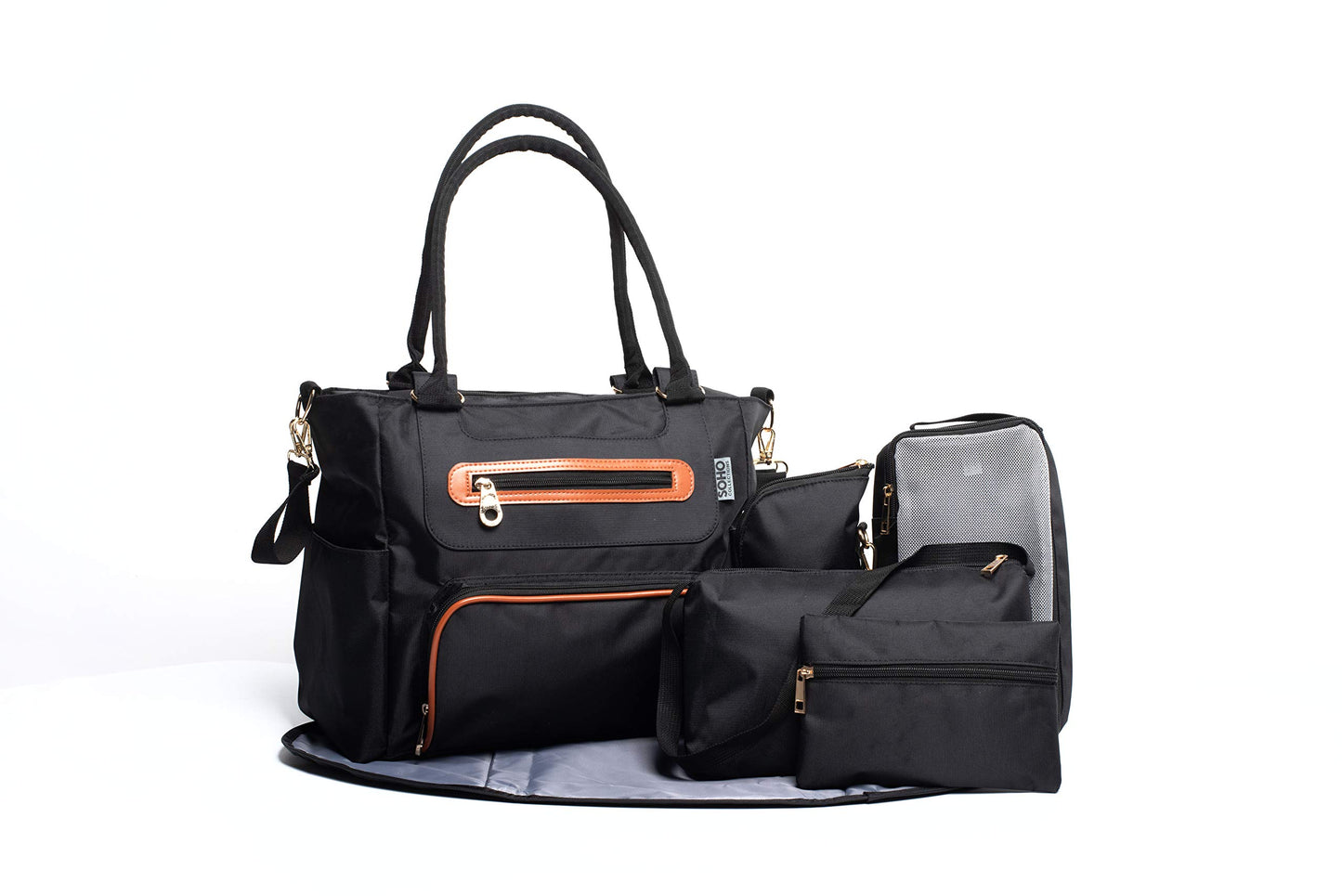 Soho Grand Central Station Diaper Bag (Black)