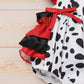 Newborn Dalmatian Costume Baby Girl Black and White Devil Costume Kids Dress up Cosplay Halloween Dalmation Outfit Toddler Infan