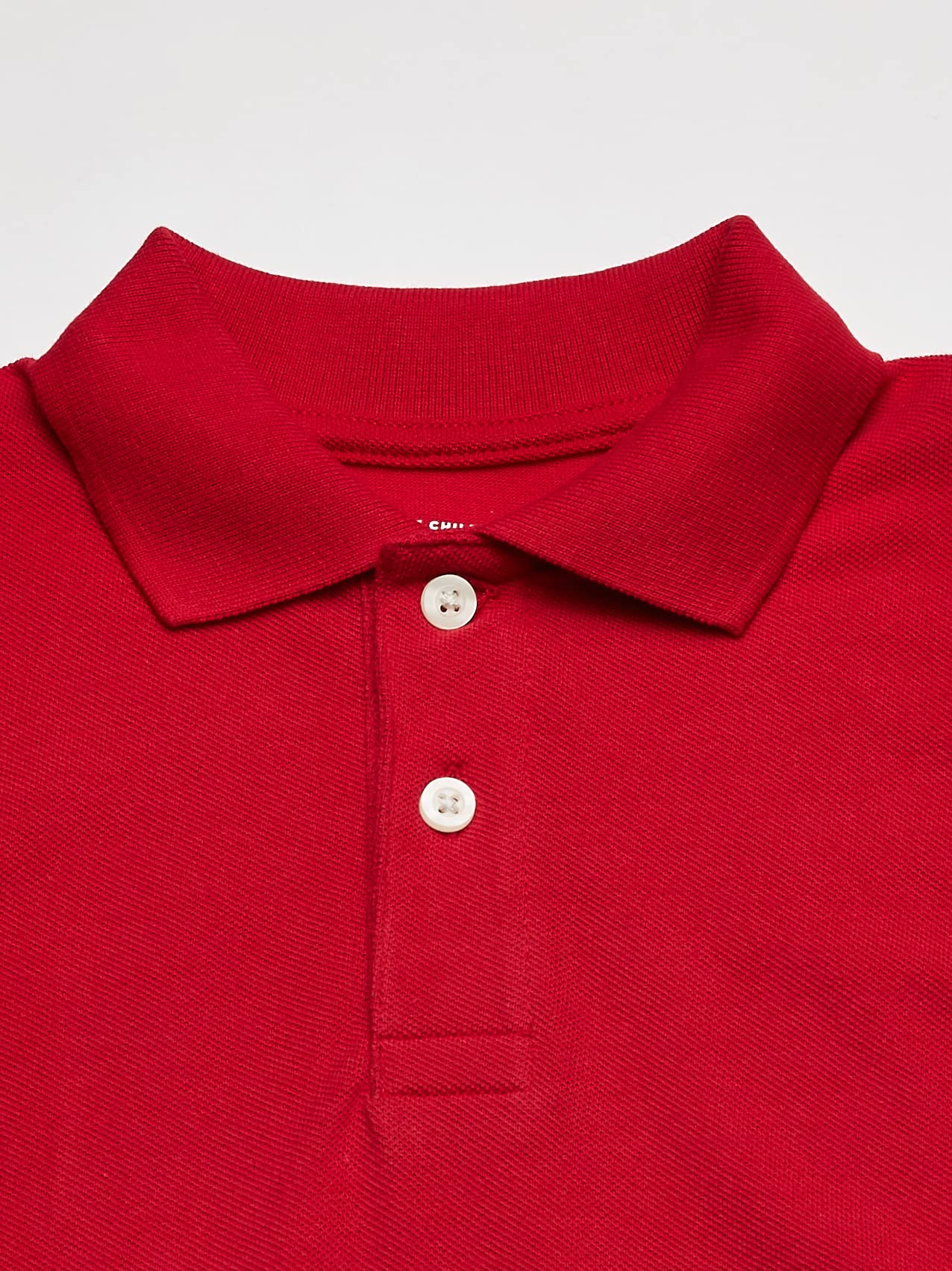 The Children'S Place Boys Baby And Toddler Uniform Long Sleeve Pique Polo Shirt, Classic Red, 2T Us