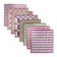CRYSTALFRESH Soft and Absorbent Wash Clothes for Newborns (Colour & Print May Vary) 250 GSM (25 x 25 CM) Pack of 8