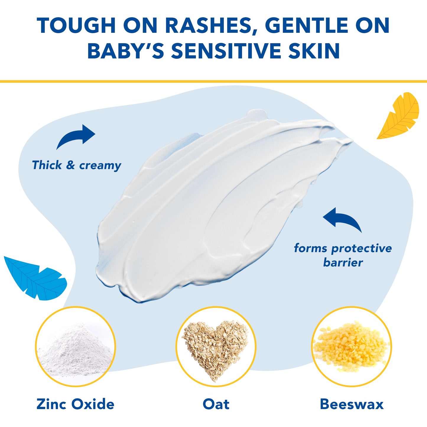 Triple Paste Diaper Rash Cream And Spatula Bundle - 16 Oz Zinc Oxide Ointment And Diaper Cream Spatula Treat, Soothe And Prevent