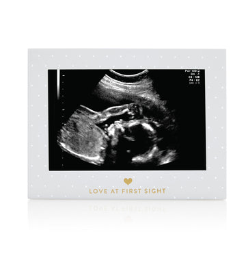 Pearhead Little Blossoms Love At First Sight Sonogram Picture Frame, Ultraound Pregnancy Keepsake, Gender-Neutral Nursery D  Cor