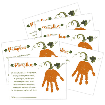 Pumpkin Baby Handprint and Footprint Kit, Bumpkins DIY Handprint Keepsake Art, Baby Keepsake, Newborn Hand and Footprint Kit, Fa