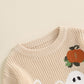 Afunbaby Baby Girl Boy Knit Sweater Blouse Pullover Sweatshirt Warm Crewneck Long Sleeve Tops For Infant Toddler (Halloween Pump