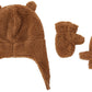 Simple Joys By Carter'S Baby Hat And Mitten Set, Khaki Brown, 12-24 Months