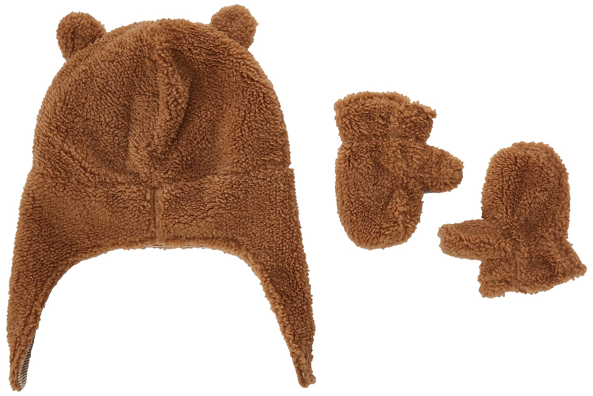 Simple Joys By Carter'S Baby Hat And Mitten Set, Khaki Brown, 12-24 Months