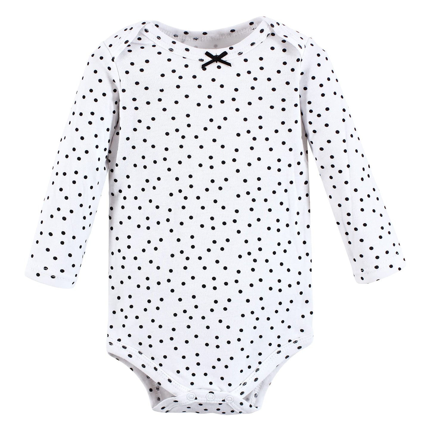 Hudson Baby Baby Girls Cotton Long-Sleeve Bodysuits And Toddler T Shirt Set, Modern Rainbow 5-Pack, 6-9 Months Us