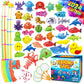 Goody King Magnetic Fishing Game Pool Toys for Kids - Bath Outdoor Indoor Carnival Party Water Table Toys Fish for Kids Age 3 4