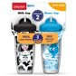 Playtex Baby Sipsters Stage 3 Spill-Proof, Leak-Proof, Insulated Toddler Straw Sippy Cups - Milk And Water, 9 Oz, 2 Count