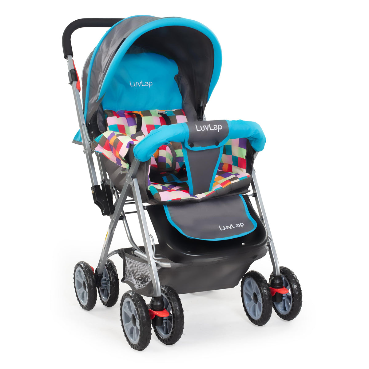 Luvlap Sunshine Baby Stroller / Pram For 0  3 Years, New Born / Toddler / Kid, 5 Point Safety Harness, Adjustable Backrest, 360