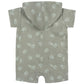 Gerber Baby Boys Hooded Cotton Romper, Palms, 3-6 Months