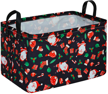 DUYIY Christmas Gift Storage Basket Shelf Storage Basket Organizer Box Clothes Laundry Hamper Toys Nursery Basket Baby Laundry B