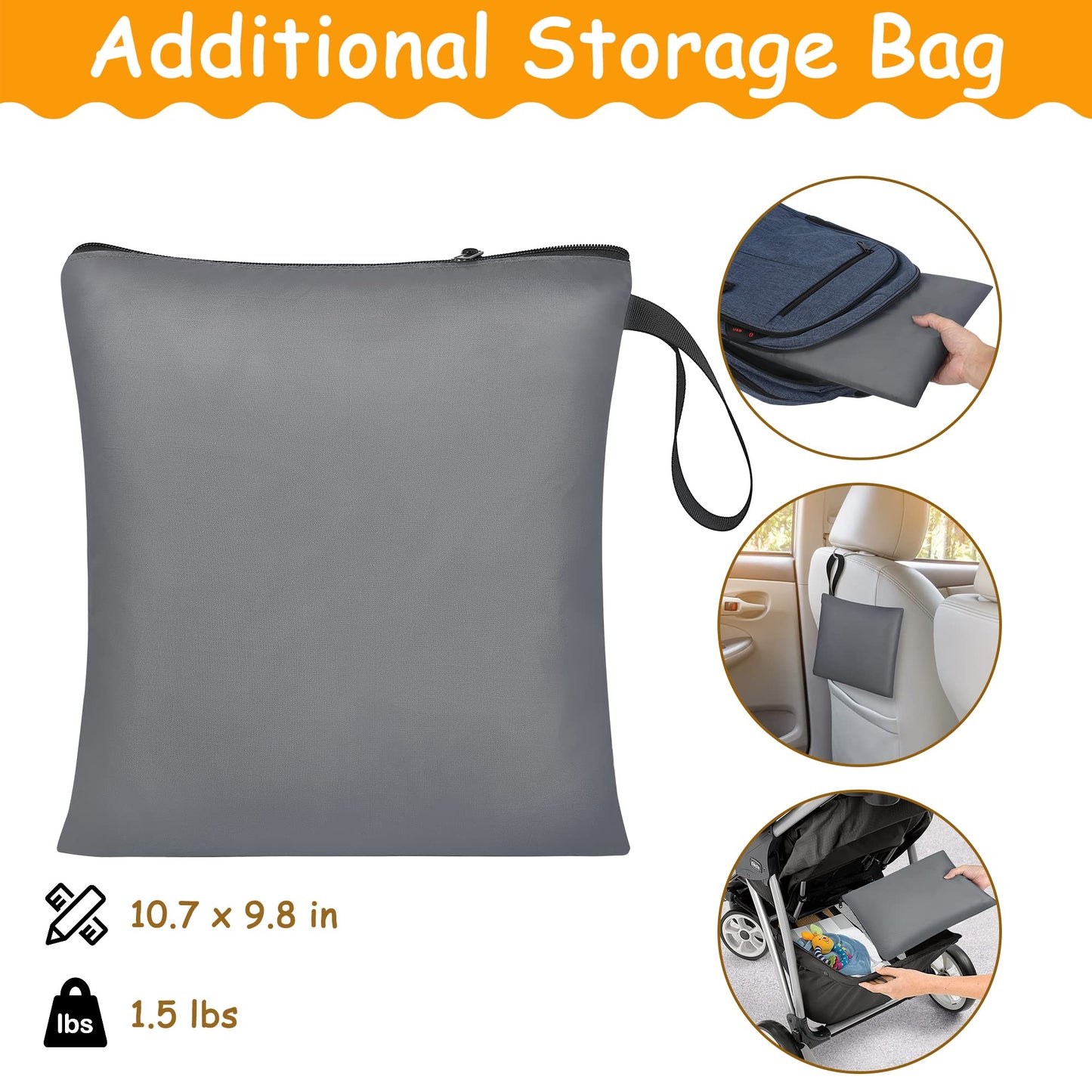 Car Seat Travel Bag Fits Chicco Keyfit 30, Uppababy Mesa, Nuna Pipa Lite, Padded Infant Gate Check Bag For Air Travel, Durable C
