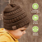 3-Pack Baby Beanies, Baby Hats - Newborn Hats, Baby Boy Hats, Baby Girl Hats For Winter (Pecan)