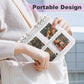 Ayorasly Polaroid Photo Album With 200 Pockets, Shiny Photocard Binder, Purple Memory Book, Pvc Cover Portable Small Album For 2